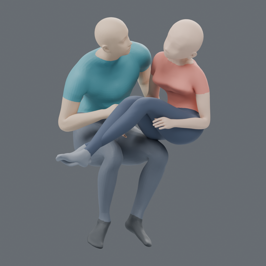 CP057 向き合って脚を重ねて座る
